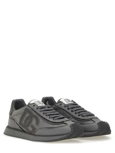 Dolce & Gabbana Low Sneaker Ny In Gray