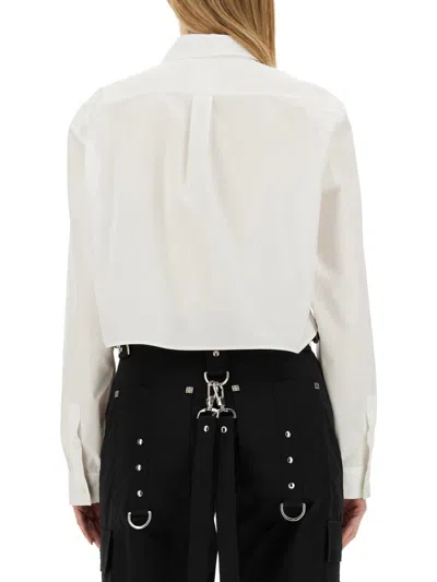 Givenchy 4g Cropped Shirt In White