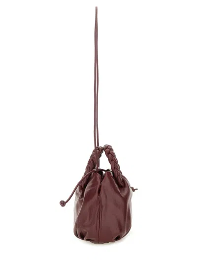 Hereu "bombon Supple Shiny" Medium Bag In Burgundy