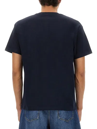 Givenchy Men T-shirt With Logo In Blue