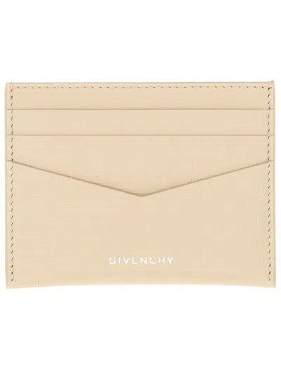 Givenchy Men Classique 4g Leather Card Case In Sand