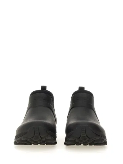 Givenchy Black Bogs Rubber Chelsea Boots In Black