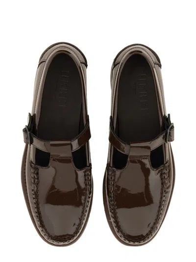 Hereu Ugg Beige Rubber Loafers In Brown