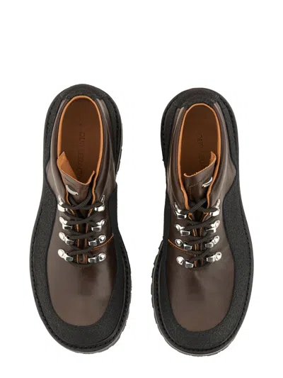 Our Legacy Ankle Boots With Round Toe And Lug Sole In Green
