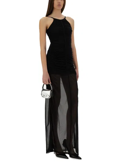Diesel "d Amami" Long Dress In Black