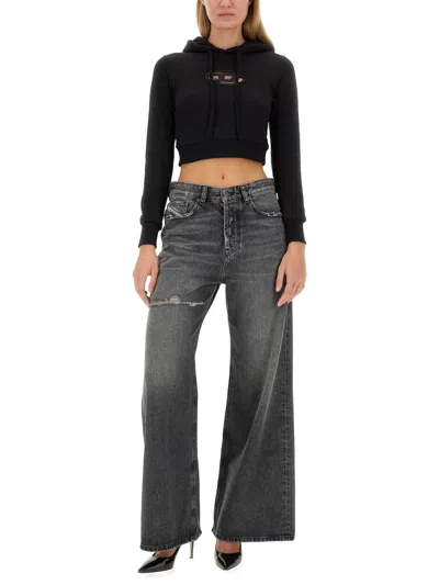 Diesel "f Slimmy" Sweatshirt In Black