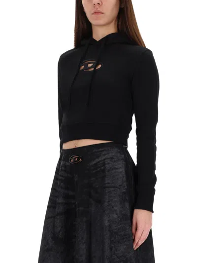 Diesel "f Slimmy" Sweatshirt In Black