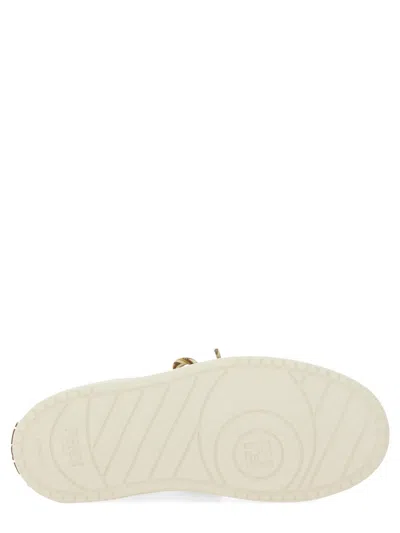 Fendi Sneakers Chunky Sole Contrast Panels In Sand