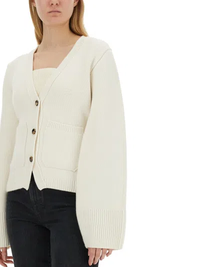 Khaite Scarlet Cashmere Cardigan In Neutral