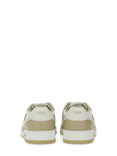 Fendi Match Low-top Sneakers In White