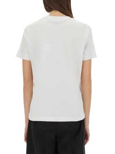 Msgm Logo-detail T-shirt In White