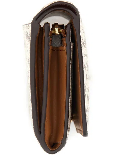 Michael Michael Kors Michael By Michael Kors Wallet With All Over Logo In White