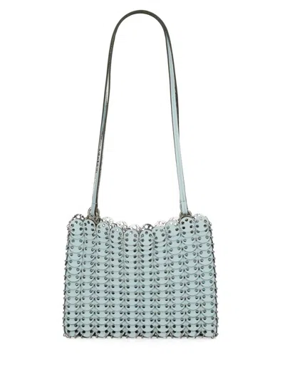 Rabanne Structured Shoulder Bag In Silver