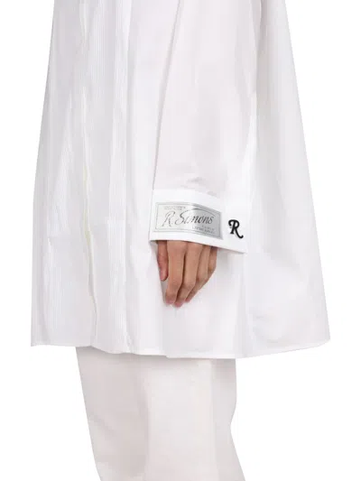 Raf Simons Logo Patch Shirt In White