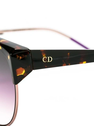 Shop Dior 'spectral' Sunglasses In Brown