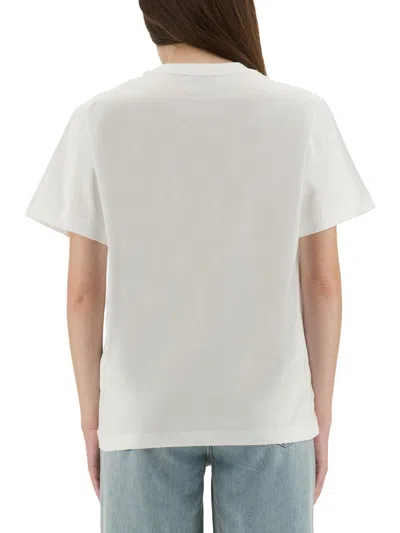 Moschino Jeans T Shirt With Print In White