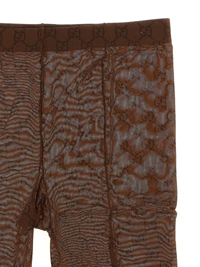 Gucci Gg Socks Brown In Multi