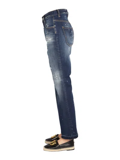 Dsquared2 Dsquared Jeans Wide Leg In Blue