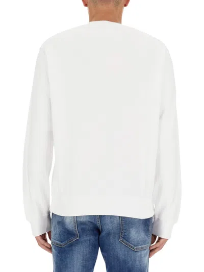 Dsquared2 Dsquared Pac-man Inspired Cool Fit Sweatshirt In Neutral