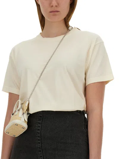 Maison Margiela Woman T-shirt Ivory Size M Cotton In Yellow