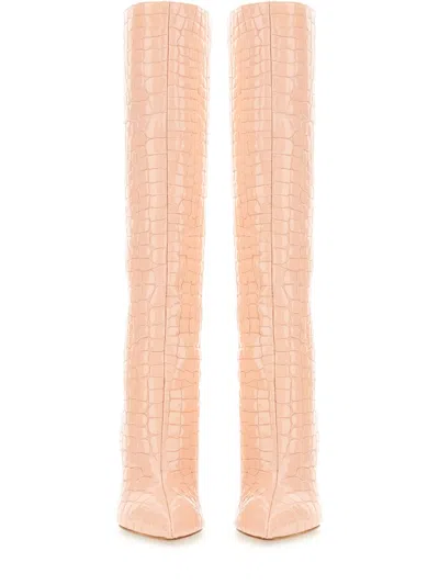 Paris Texas Leather Boot In Pink