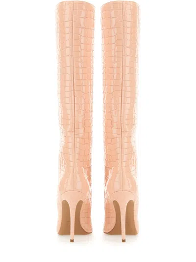 Paris Texas Leather Boot In Pink