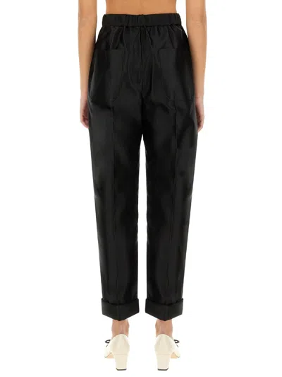 Tom Ford Stretch Silk Satin Pj Pants Trousers Black In Black