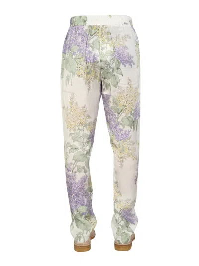 Mouty Floral-print Straight-leg Trousers In Multi