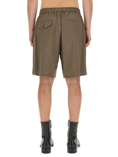Helmut Lang Pull On Shorts In Green