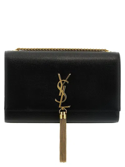 Saint Laurent Kate Crossbody Bags Black In Black