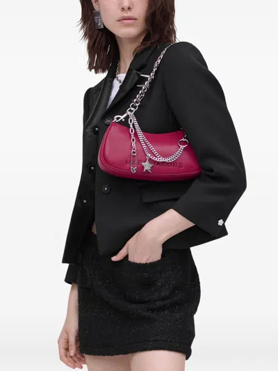 Marc Jacobs Leather Shoulder Bag Top Handle Chain In Pink