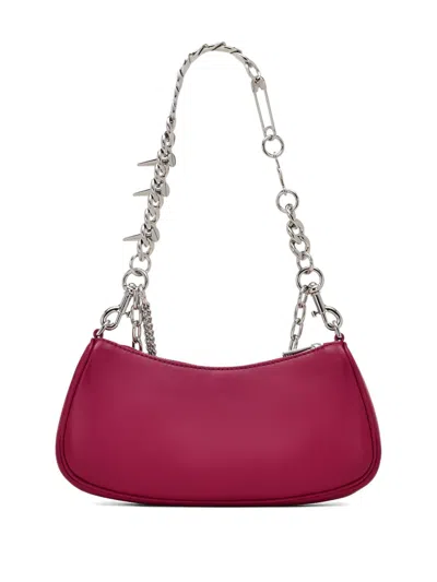 Marc Jacobs Leather Shoulder Bag Top Handle Chain In Pink