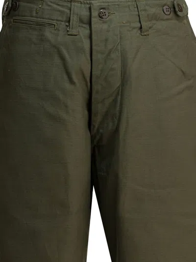 Buzz Rickson's M-43 Buttoned Trousers In Green
