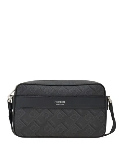 Ferragamo Monogram Shoulder Bag Rectangular Shape In Multi