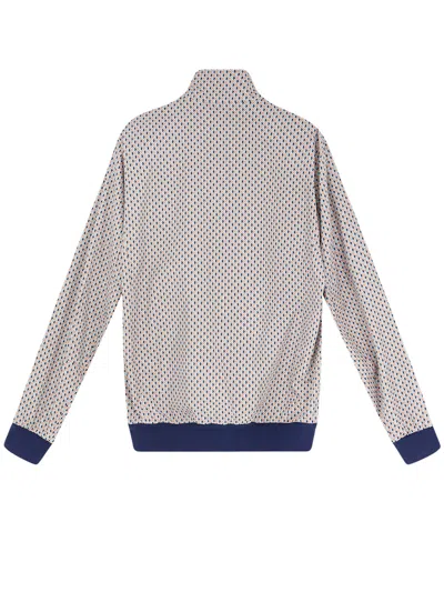 Kiton Ciro Paone Printed Zip-up Bomber Jacket In Multi