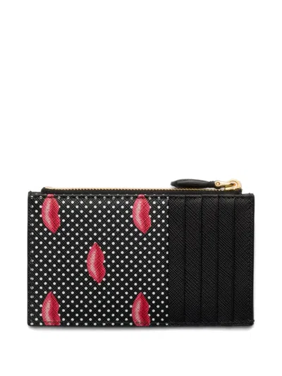 Prada カードケース In Burgundy
