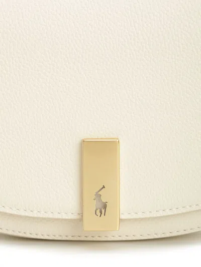 Polo Ralph Lauren P Id Mn Sddl-crossbody-small Crossbody Bags White In White