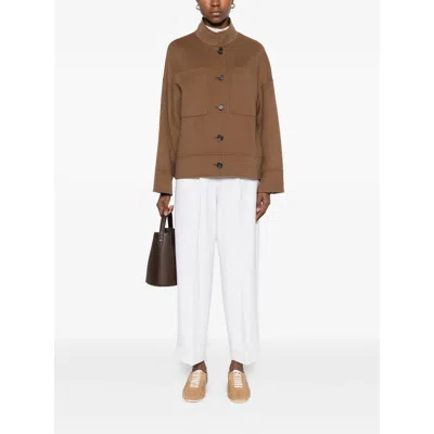 Max Mara Trousers In White