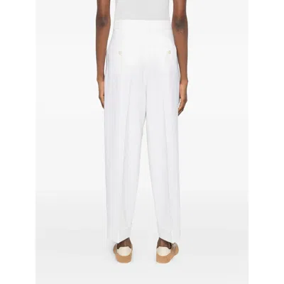 Max Mara Trousers In White