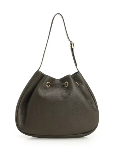 Saint Laurent Paris Vii Shoulder Bags Green In Brown