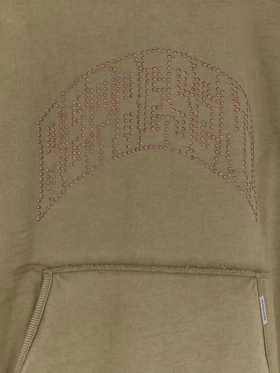 Represent Green Sweatshirt With Logo Lettering On The Front And Faded Effect In Cotton Man In Green