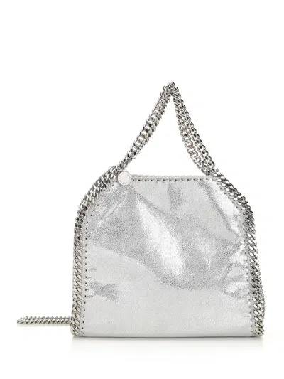 Stella Mccartney Mini Falabella Metallic Faux Leather Tote