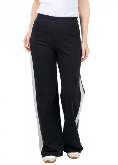 Goldie Melrose Light Flared Studio Pants In Black In Black