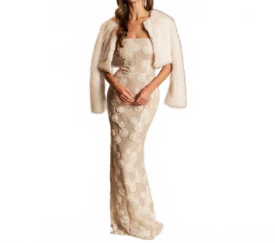 Maniju Fun Fur Coat In Cream In White