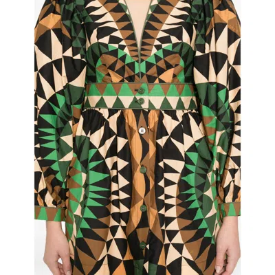 Farm Rio Heart Deco Blouse In Multi