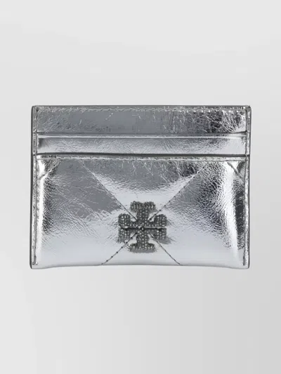 Tory Burch Compact Wallets And Card Holders Collection In Metallic