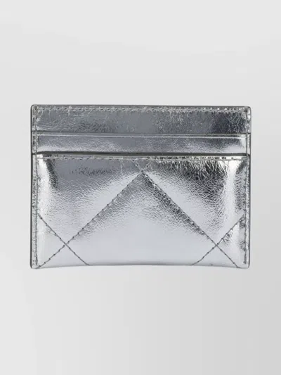 Tory Burch Compact Wallets And Card Holders Collection In Metallic