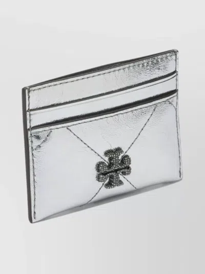 Tory Burch Compact Wallets And Card Holders Collection In Metallic