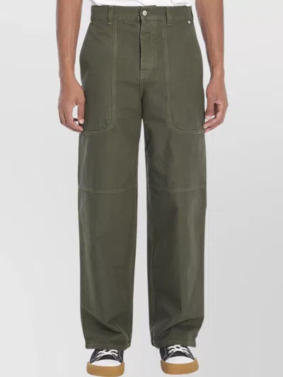 Loewe Cargo Trousers Utility Multiple Pockets In Green