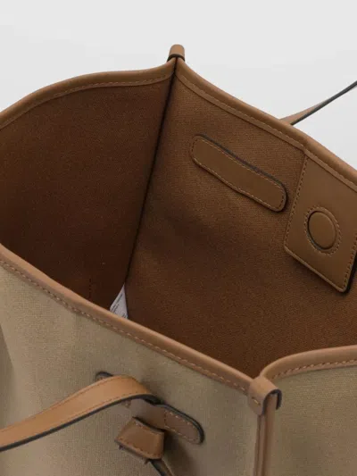 Gianni Chiarini Shoulder Bag Rectangular Shape Dual Top Handles In Brown